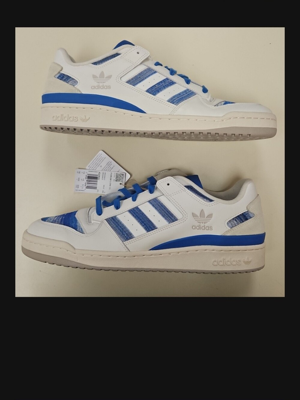 Adidas Forum Low CL "Serape Pack" (Cloud White / Blue Bird / Royal Blue) Size 16